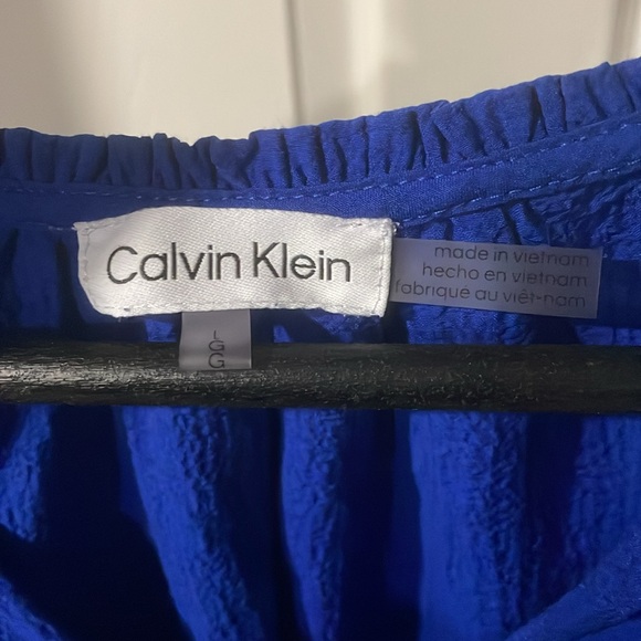 Calvin Klein blue blouse - Picture 4 of 5
